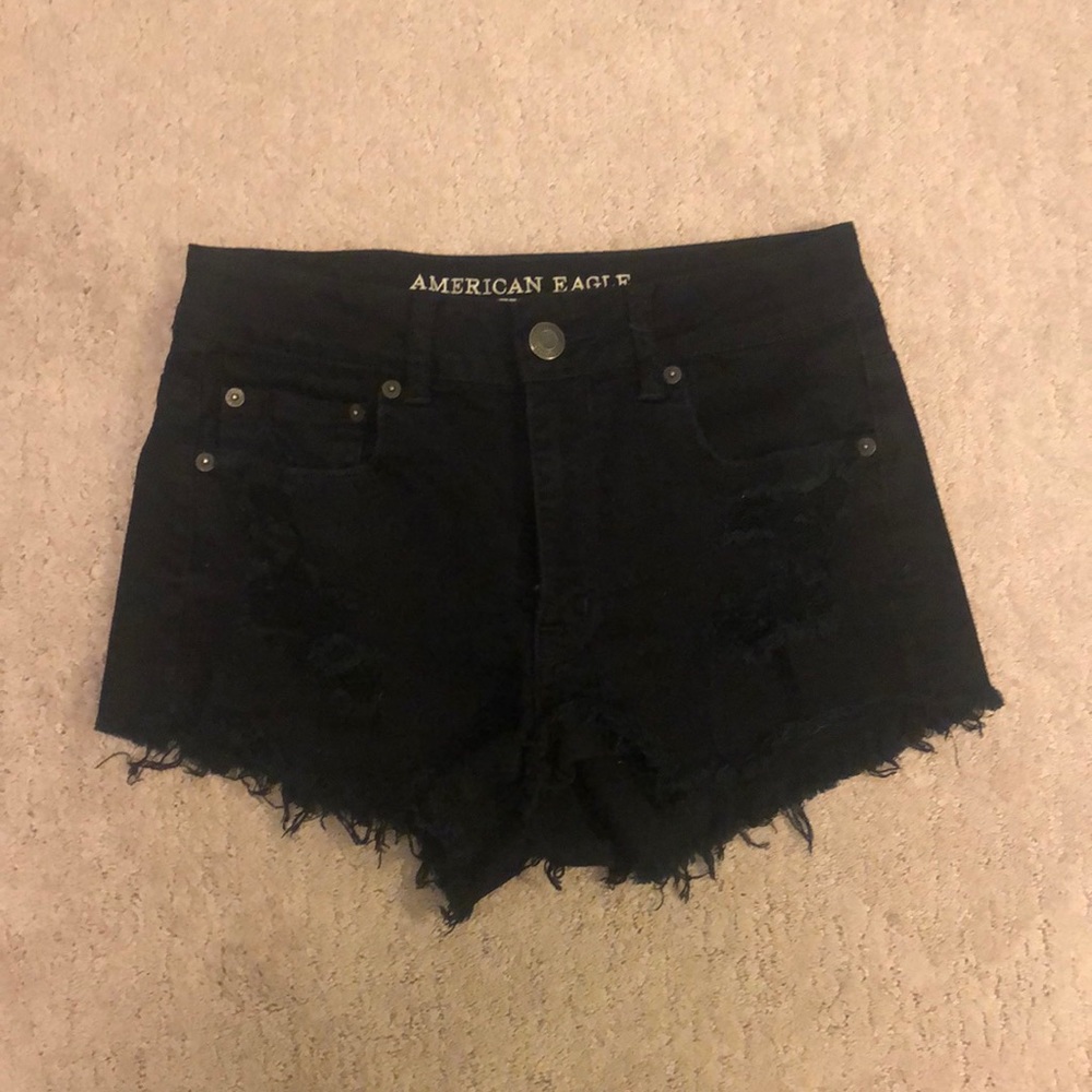 Black American Eagle Shorts